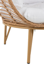 Afbeelding in Gallery-weergave laden, Lounge Chair Oval Steel Natural

