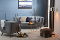 Lounge Seat 1-Person Textile/Wood/Metal Light Grey