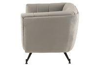 Lounge Seat 1-Person Textile/Wood/Metal Light Grey