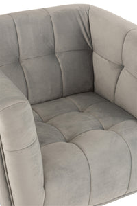 Lounge Seat 1-Person Textile/Wood/Metal Light Grey