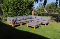 Lounge tuintafel Aruba - 80x80x30 - Naturel - teak