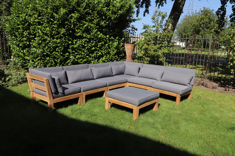 Lounge tuintafel Aruba - 80x80x30 - Naturel - teak