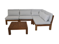 Lounge tuintafel Aruba - 80x80x30 - Naturel - teak