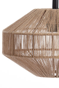 Table lamp 26x60 cm LYRA natural+matt black