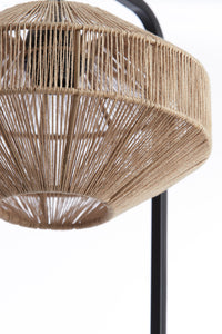 Table lamp 26x60 cm LYRA natural+matt black