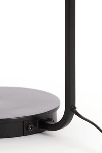 Table lamp 26x60 cm LYRA natural+matt black