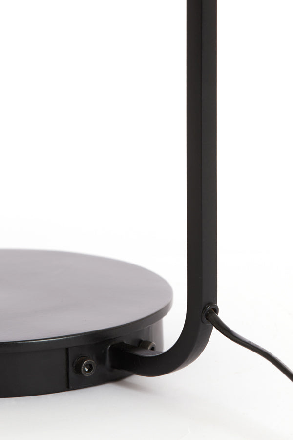 Table lamp 26x60 cm LYRA natural+matt black