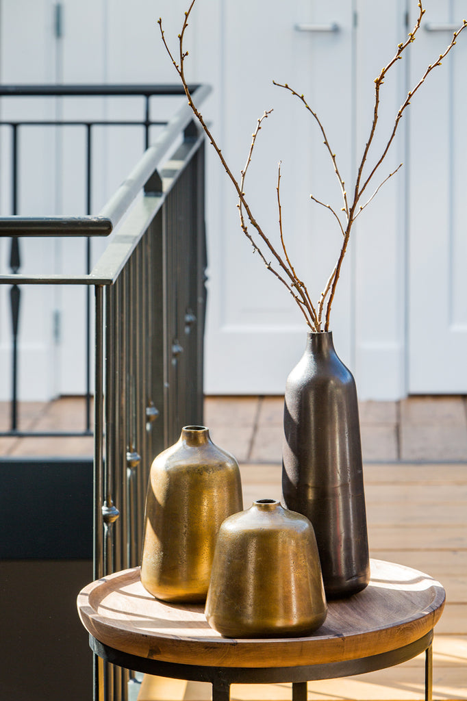 Coffee table S/2 43x35+53x45 cm MACHALA wood-black