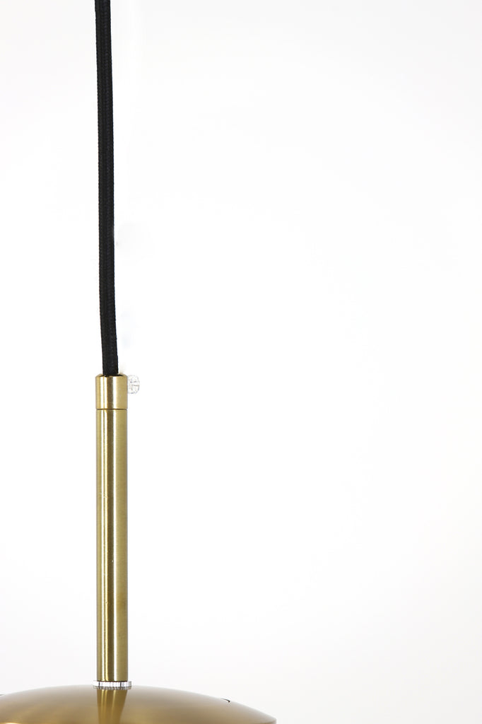 Hanging lamp 30 cm MAGDALA glass brown+gold