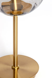 Table lamp 20x43 cm MAGDALA glass light grey+gold