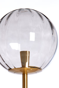 Table lamp 20x43 cm MAGDALA glass light grey+gold