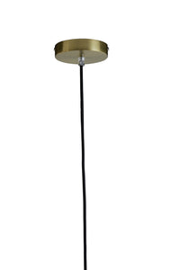 Hanging lamp 40 cm MAGDALA glass light grey+gold