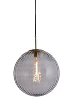 Afbeelding in Gallery-weergave laden, Hanging lamp 40 cm MAGDALA glass light grey+gold

