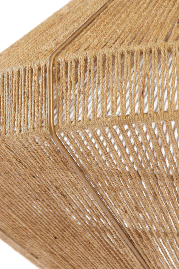 Hanging lamp 60x37 cm MALLOW jute natural