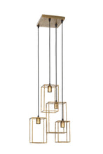Afbeelding in Gallery-weergave laden, Hanging lamp 4L 35x32x57 cm MARLEY antique gold
