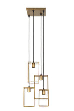 Afbeelding in Gallery-weergave laden, Hanging lamp 4L 35x32x57 cm MARLEY antique gold
