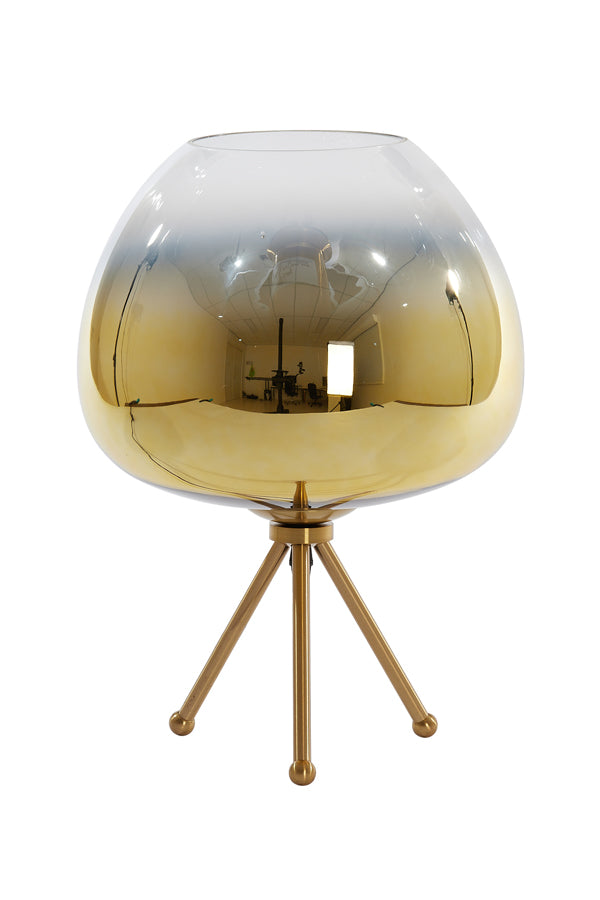 Table lamp 30x43 cm MAYSON glass gold-clear+gold