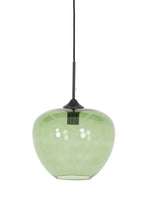 Afbeelding in Gallery-weergave laden, Hanging lamp 30x25 cm MAYSON glass green+matt black
