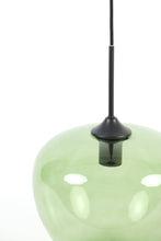 Afbeelding in Gallery-weergave laden, Hanging lamp 30x25 cm MAYSON glass green+matt black
