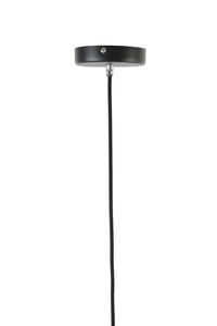 Hanging lamp 30x25 cm MAYSON glass green+matt black