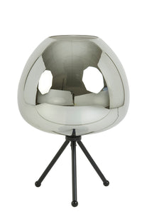 Table lamp 30x43 cm MAYSON smoked glass+matt black