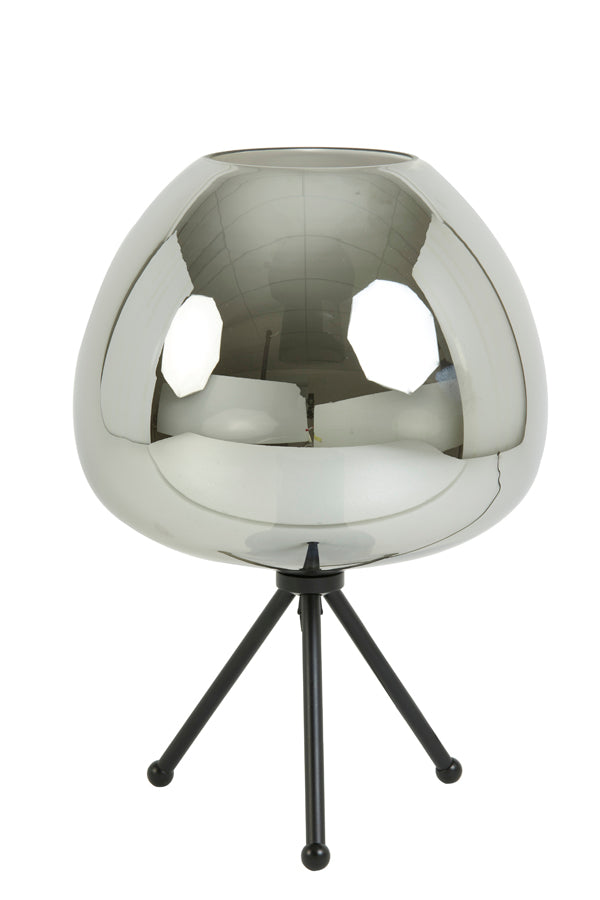 Table lamp 30x43 cm MAYSON smoked glass+matt black
