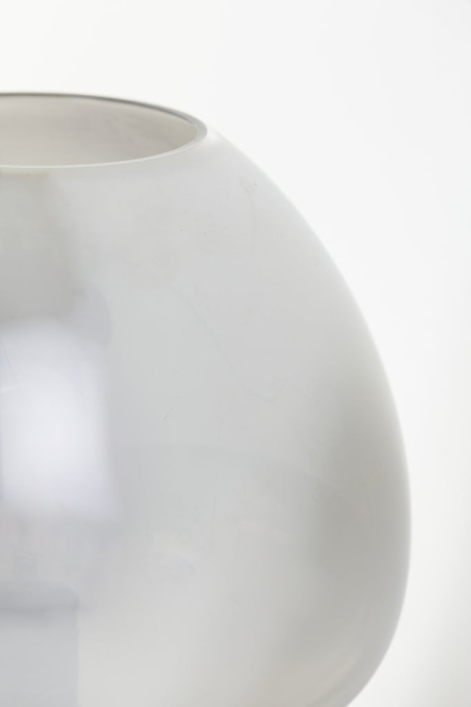 Table lamp 30x43 cm MAYSON smoked glass+matt black