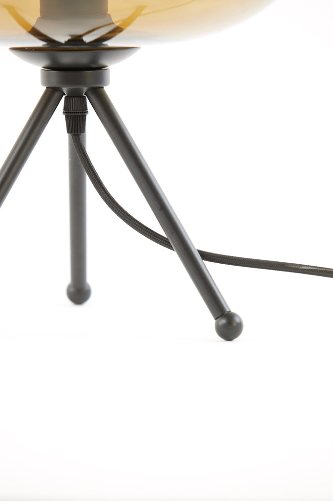 Table lamp 30x43 cm MAYSON glass brown+matt black