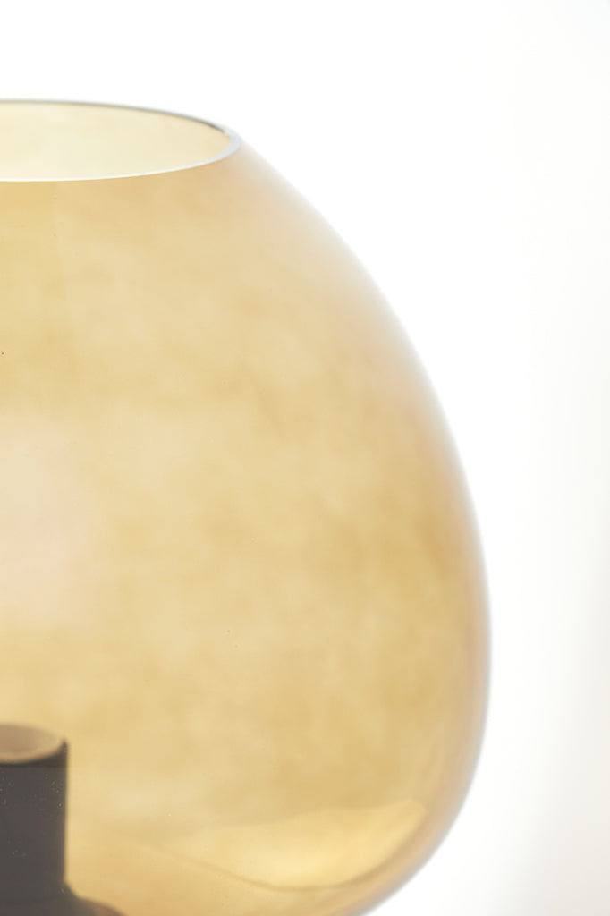 Table lamp 30x43 cm MAYSON glass brown+matt black