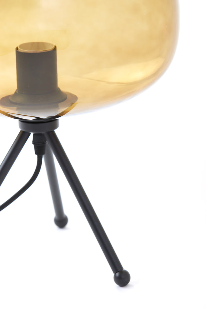 Table lamp 30x43 cm MAYSON glass brown+matt black