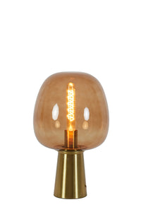 Table lamp 22x40 cm MAYSONY glass brown+bronze