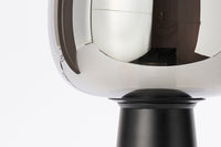 Table lamp 22x40 cm MAYSONY smoked glass+matt black