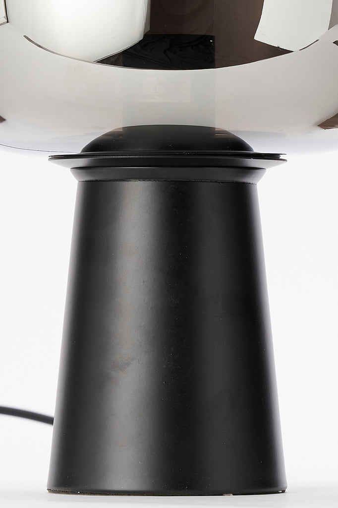 Table lamp 22x40 cm MAYSONY smoked glass+matt black
