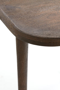 Side table 65x45x38 cm MAZABE wood matt russet