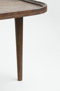 Side table 65x45x38 cm MAZABE wood matt russet