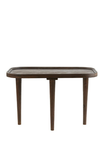 Side table 65x45x38 cm MAZABE wood matt russet