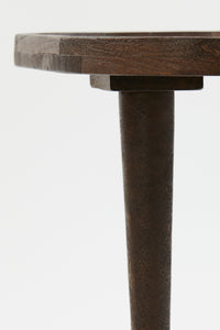 Side table 65x45x38 cm MAZABE wood matt russet