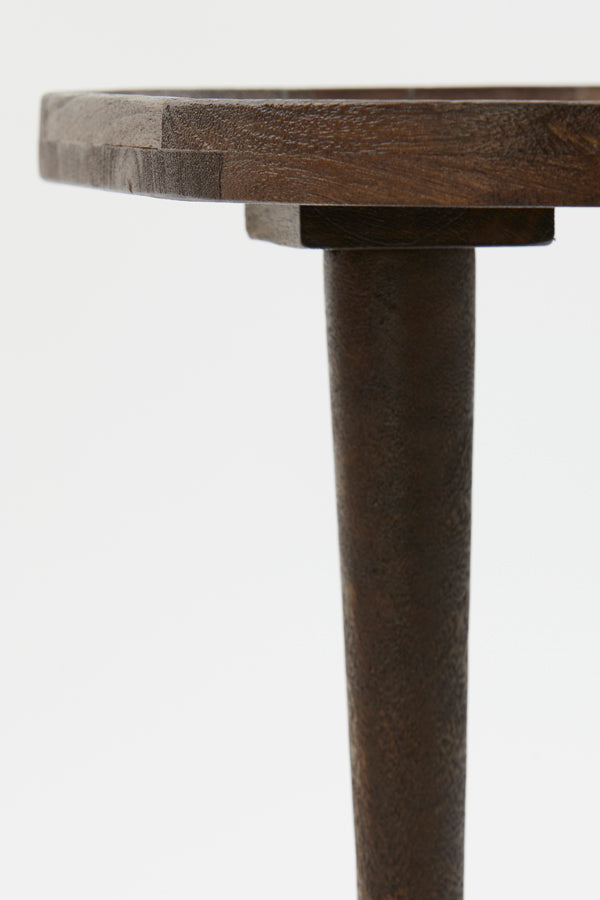 Side table 65x45x38 cm MAZABE wood matt russet