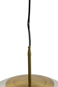 Hanging lamp 48 cm MEDINA antique bronze+smoked glass