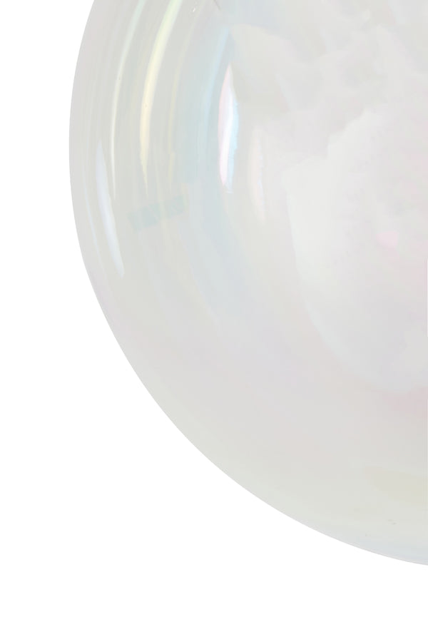 Hanging lamp 30 cm MEDINA glass rainbow+black