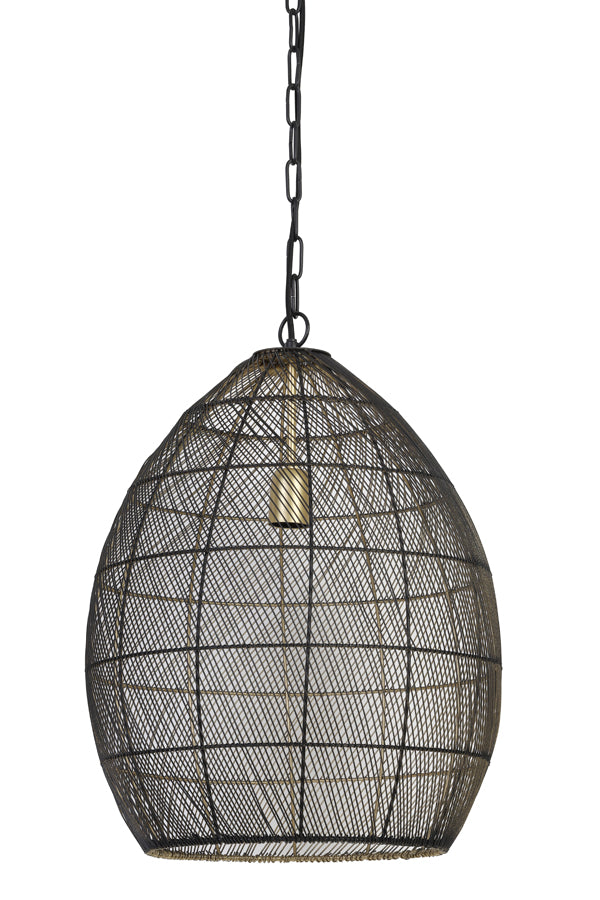 Hanging lamp 40x53 cm MEYA black-gold