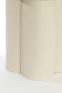 Side table 46x50 cm MIKOLA matt cream