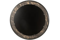 Mirror Marble Print Mdf/Glass Dark Brown Large
