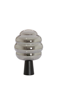 Table lamp 30x46 cm MISTY smoked glass+matt black