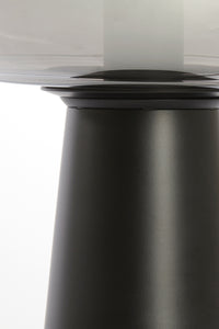 Table lamp 30x46 cm MISTY smoked glass+matt black