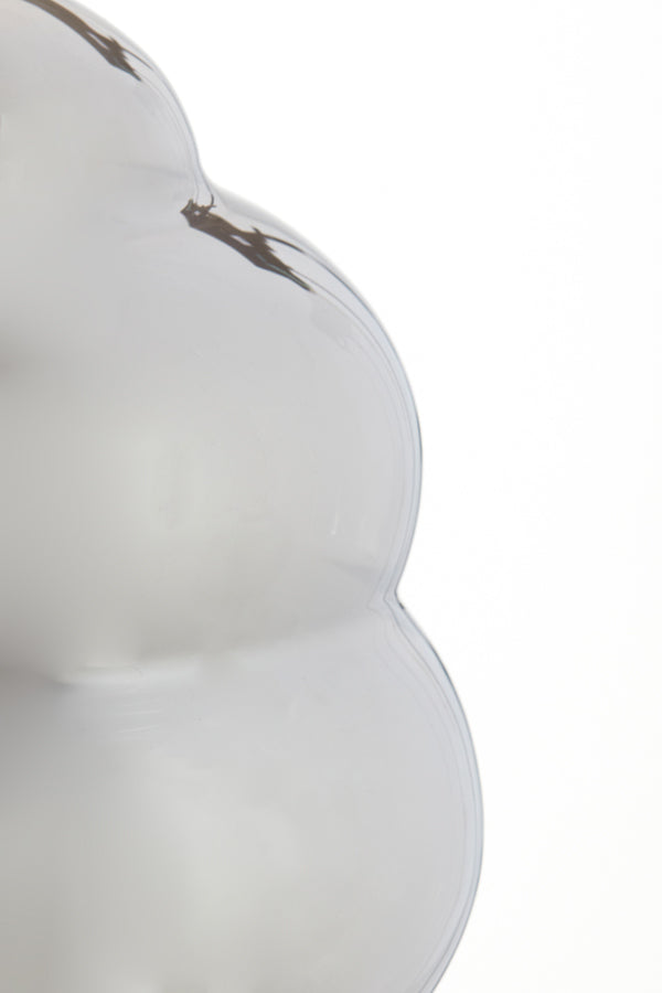 Table lamp 30x46 cm MISTY smoked glass+matt black