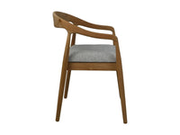 Modena eetkamerstoel - 55x41x78 - Naturel/grijs - Teak