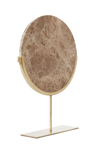 Ornament op voet 35x10x51,5 cm MORENO marmer bruin