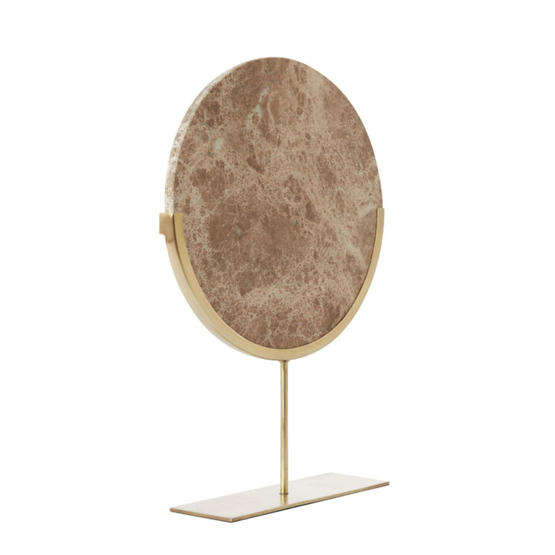 Ornament op voet 35x10x51,5 cm MORENO marmer bruin