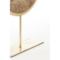 Ornament op voet 35x10x51,5 cm MORENO marmer bruin
